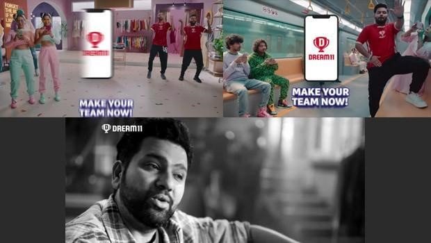 Rohit Sharma, Rishabh Pant, and Pandya brothers in Dream11 ad.