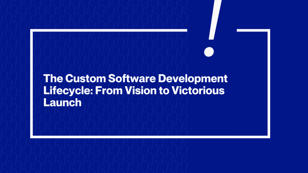 Custom Software Development Lifecycle